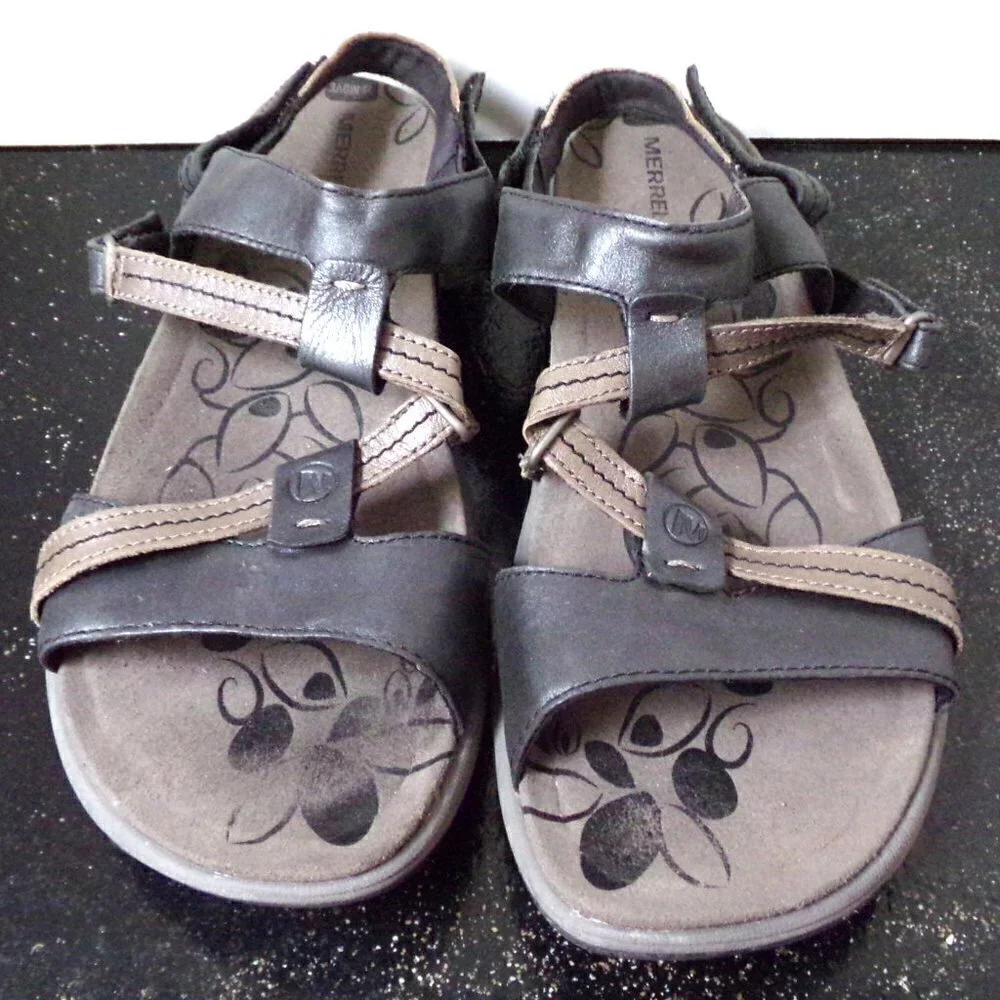 Merrell Swivel Lavish Sandals In Midnight